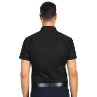 CLUB SSL MEN, mens short sleeve shirt, slim fit, black