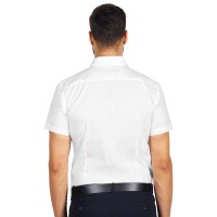 CLUB SSL MEN, mens short sleeve shirt, slim fit, white