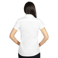 CLUB SSL WOMEN, women's short sleeve shirt, slim fit, white
