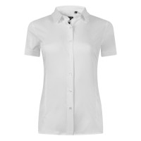 CLUB SSL WOMEN, women's short sleeve shirt, slim fit, white
