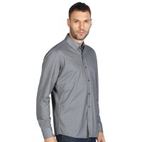 GRANT LSL, men's long sleeve shirt, gray