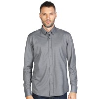 GRANT LSL, men's long sleeve shirt, gray
