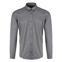 GRANT LSL, men's long sleeve shirt, gray