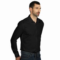 BOND LSL, men's long sleeve shirt, black