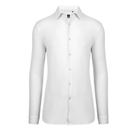 COLLINS LSL MEN, men's long sleeve shirt, white