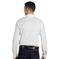 COLLINS LSL MEN, men's long sleeve shirt, white