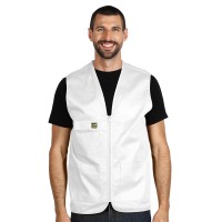 DERBY, workwear vest, white