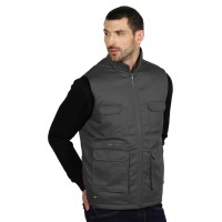 CRAFT VEST II, workwear vest, dark gray