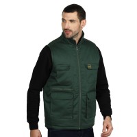 CRAFT VEST II, workwear vest, forest green