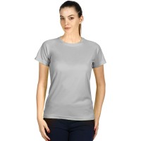 CROSSFIT LADY, women's t-shirt, 100% polyester, gray