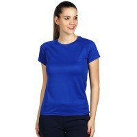 CROSSFIT LADY, women's t-shirt, 100% polyester, royal blue