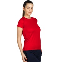 CROSSFIT LADY, women's t-shirt, 100% polyester, red