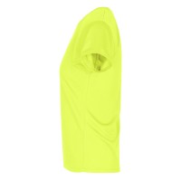 CROSSFIT LADY, women's t-shirt, 100% polyester, neon yellow