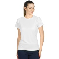 CROSSFIT LADY, women's t-shirt, 100% polyester, white