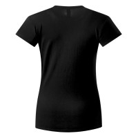 MASTER LADY, women's t-shirt, 100% cotton, slim fit, black