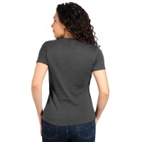 MASTER LADY, women's t-shirt, 100% cotton, slim fit, dark gray