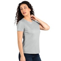 MASTER LADY, women's t-shirt, 100% cotton, slim fit, gray