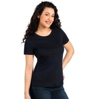 MASTER LADY, women's t-shirt, 100% cotton, slim fit, blue