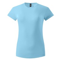 MASTER LADY, women's t-shirt, 100% cotton, slim fit, sky blue