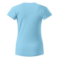 MASTER LADY, women's t-shirt, 100% cotton, slim fit, sky blue