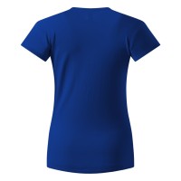 MASTER LADY, women's t-shirt, 100% cotton, slim fit, royal blue