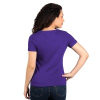 MASTER LADY, women's t-shirt, 100% cotton, slim fit, purple