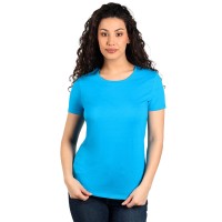 MASTER LADY, women's t-shirt, 100% cotton, slim fit, turquoise