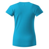 MASTER LADY, women's t-shirt, 100% cotton, slim fit, turquoise