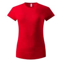 MASTER LADY, women's t-shirt, 100% cotton, slim fit, red