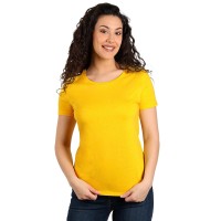 MASTER LADY, women's t-shirt, 100% cotton, slim fit, yellow