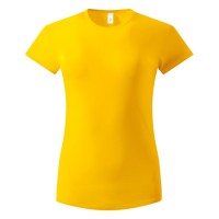 MASTER LADY, women's t-shirt, 100% cotton, slim fit, yellow