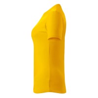 MASTER LADY, women's t-shirt, 100% cotton, slim fit, yellow