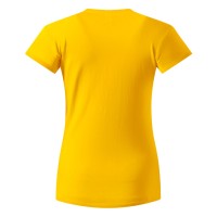 MASTER LADY, women's t-shirt, 100% cotton, slim fit, yellow