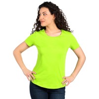 MASTER LADY, women's t-shirt, 100% cotton, slim fit, kiwi