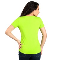 MASTER LADY, women's t-shirt, 100% cotton, slim fit, kiwi