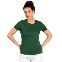 MASTER LADY, women's t-shirt, 100% cotton, slim fit, forest green