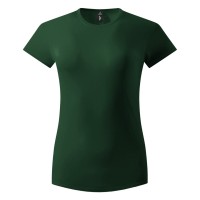 MASTER LADY, women's t-shirt, 100% cotton, slim fit, forest green
