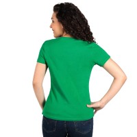 MASTER LADY, women's t-shirt, 100% cotton, slim fit, kelly green