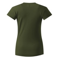 MASTER LADY, women's t-shirt, 100% cotton, slim fit, olive