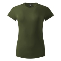 MASTER LADY, women's t-shirt, 100% cotton, slim fit, olive