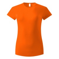 MASTER LADY, women's t-shirt, 100% cotton, slim fit, orange