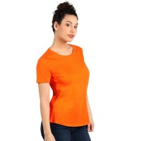 MASTER LADY, women's t-shirt, 100% cotton, slim fit, orange