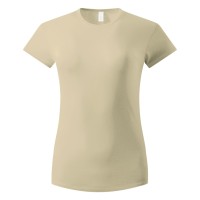 MASTER LADY, women's t-shirt, 100% cotton, slim fit, beige