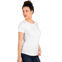 MASTER LADY, women's t-shirt, 100% cotton, slim fit, white