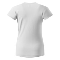 MASTER LADY, women's t-shirt, 100% cotton, slim fit, white