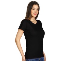 PREMIUM LADY 180, women`s t-shirt, 180 g/m2, black