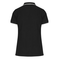 ATLANTIC LADY, women's polo shirt, 190 g/m2, black