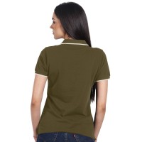 ATLANTIC LADY, women's polo shirt, 190 g/m2, olive