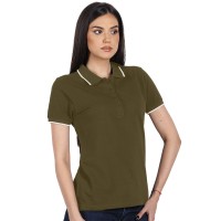 ATLANTIC LADY, women's polo shirt, 190 g/m2, olive