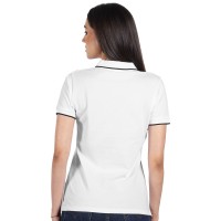 ATLANTIC LADY, women's polo shirt, 190 g/m2, white